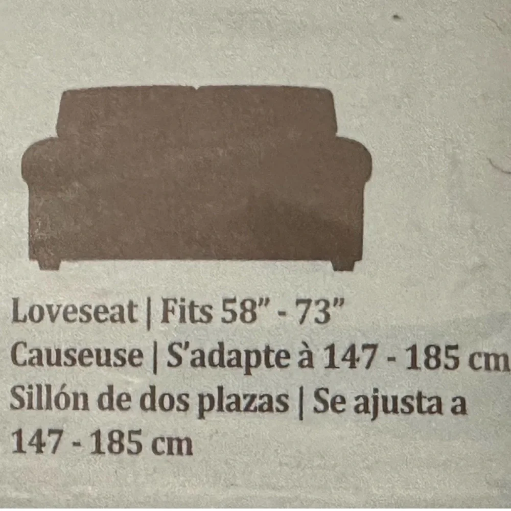 Sure Fit Modern Chevron Loveseat 1 Piece Gray Slipcover~NEW!